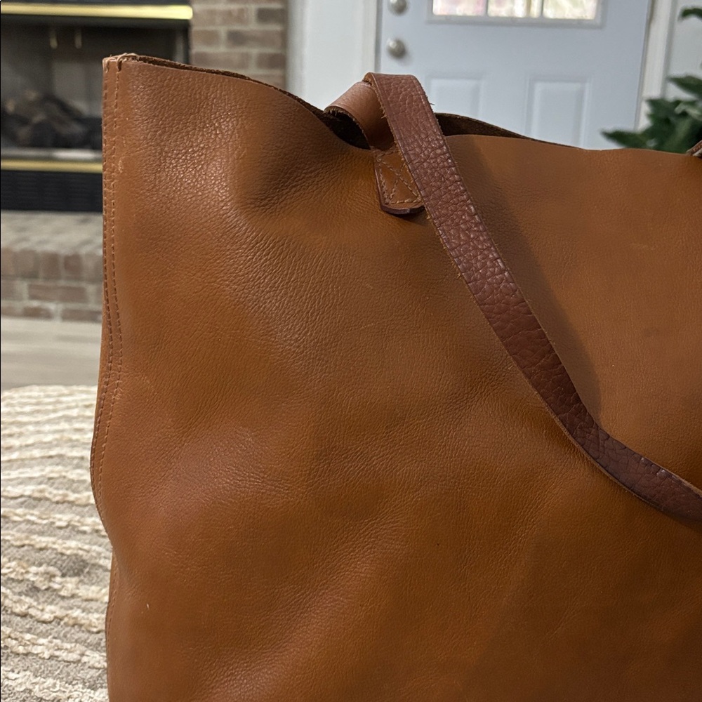 Madewell The Transport 
 Tan Leather Tote Bag - Picture 11 of 16